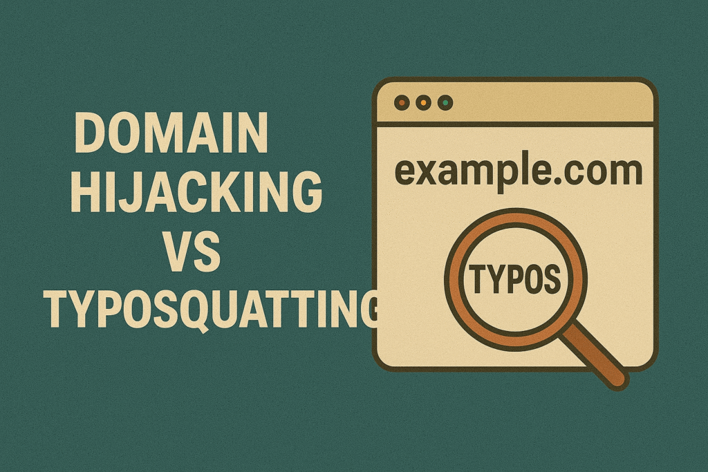 Domain Hijacking vs Typosquatting