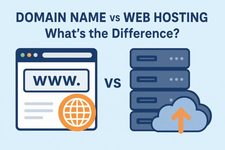 Domain Name vs Web Hosting: What’s the Difference?